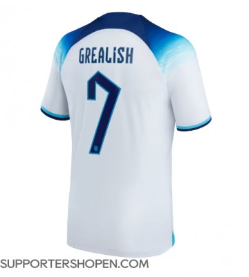England Jack Grealish #7 Hemma Matchtröja VM 2022 Kortärmad